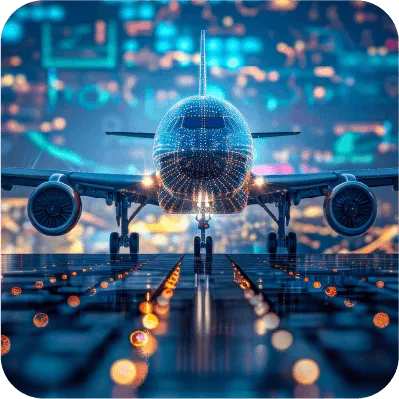 Un avión en la pista