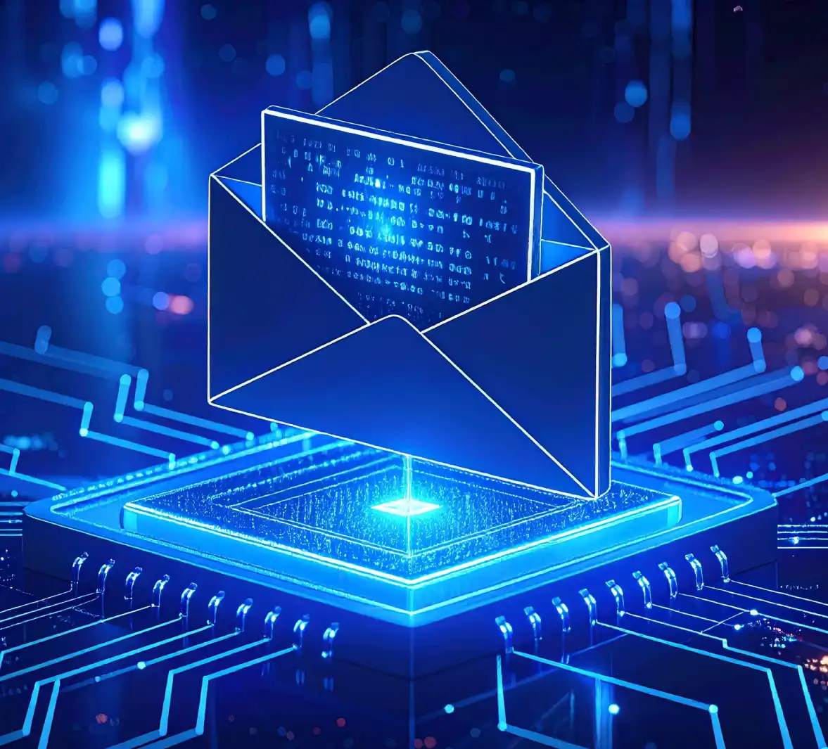 Abrir un sobre de correo electrónico en un entorno digital