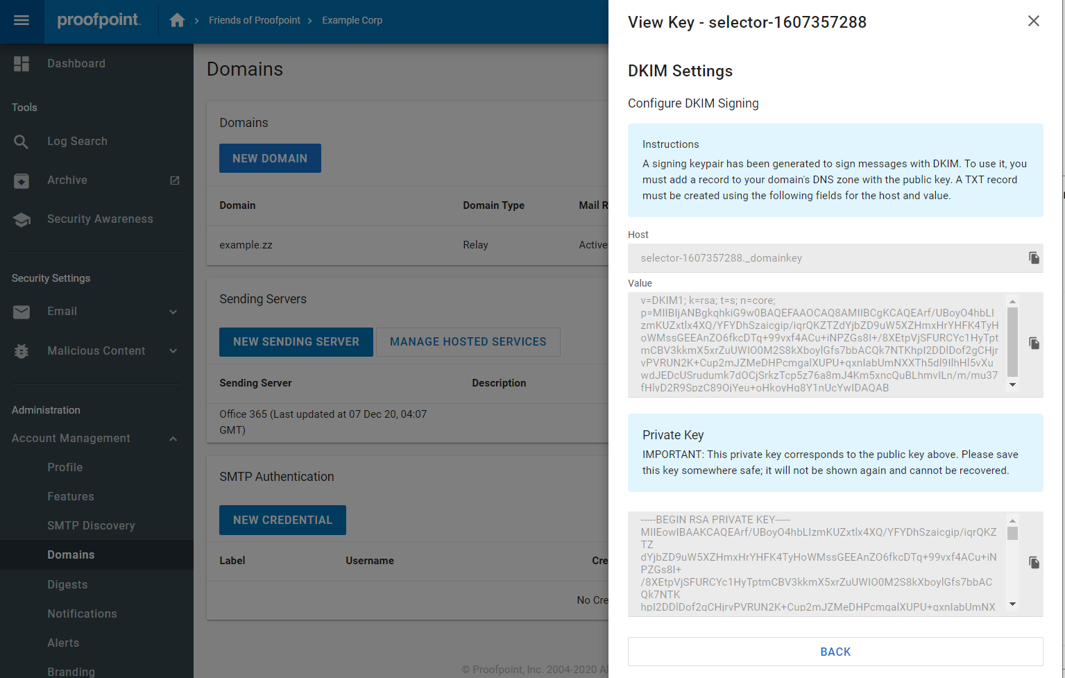Captura de pantalla 3 de Proofpoint Dkim